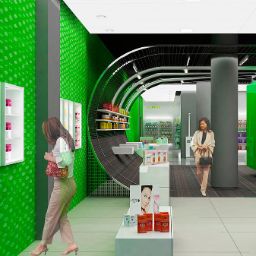 Diseño interior de un comercio